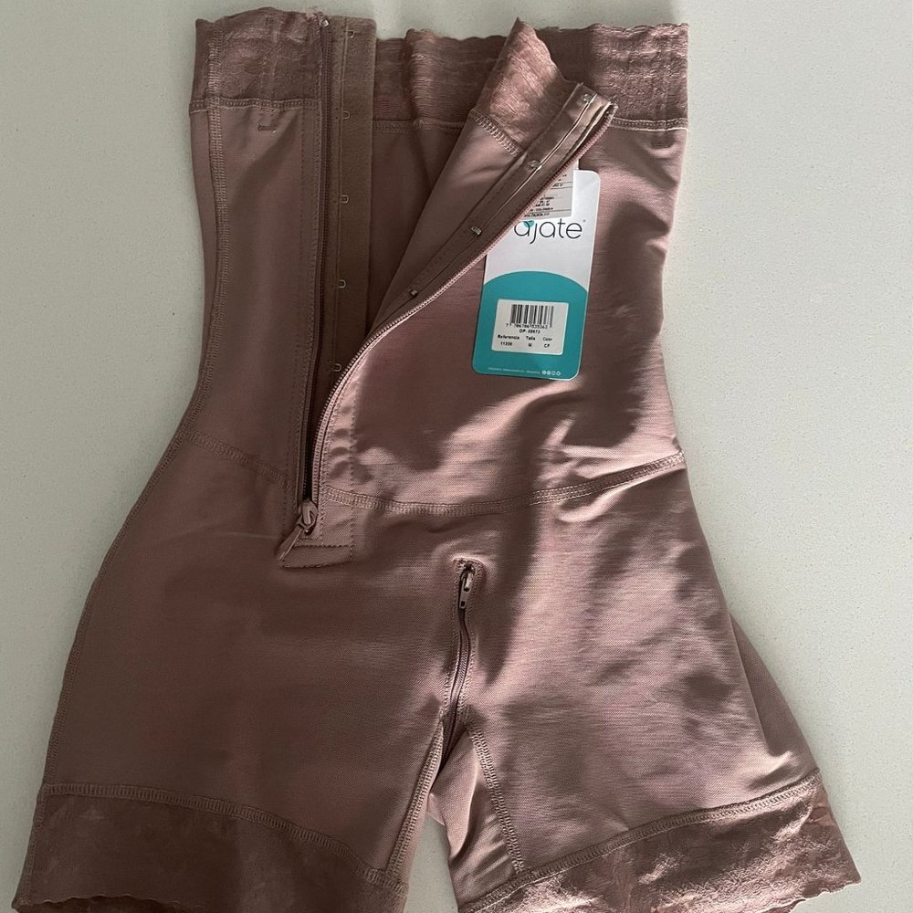 Strapless Mid-Leg Girdle with Zipper